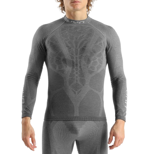 Funkční triko UYN Man Elevatyon Biomorph UW Shirt Long SL Turtle New Neck Grey Melange - 2025/26