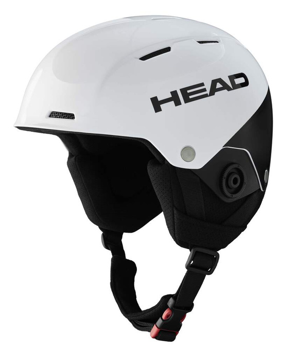 Lyžařská helma HEAD Team SL White/Black + Chránič čelisti - 2025/26