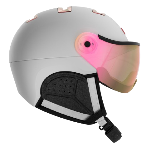 Lyžařská helma KASK Chrome Visor White/Pink Gold - 2025/26