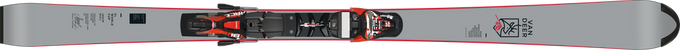 Sjezdové lyže Van Deer SL FIS WC + Marker Xcomp 18 Black Flo Red - 2025/26