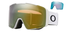 Lyžařské brýle Oakley Line Miner Pro L Matte White Prizm Sage Gold + náhradní zorníky Prizm Sapphi - 2024/25
