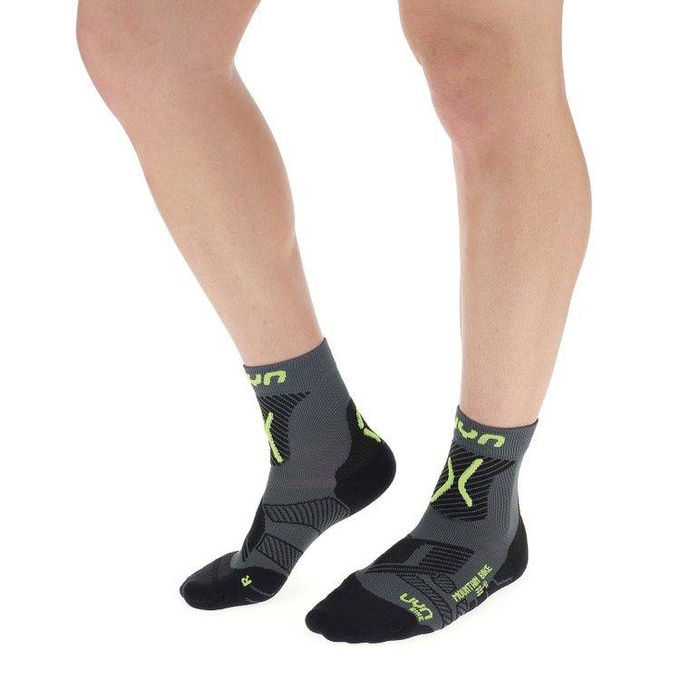 Cyklistické Ponožky UYN Man Cycling MTB Anthracite/Yellow Fluo