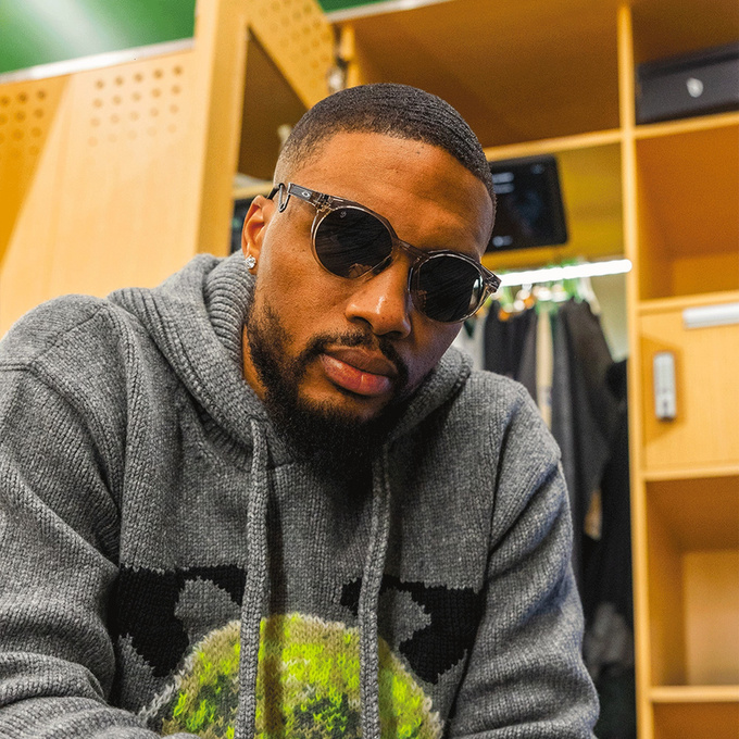 Slnečné okuliare OAKLEY HSTN Metal Damian Lillard Signature Series Prizm Black Lenses / Grey Ink & Sepia Frame