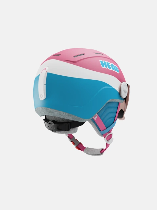 Lyžiarska helma HEAD Maja Visor Pink/Blue - 2025/26