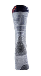Lyžařské ponožky Sidas Ski Merino Grey/Orange - 2024/25
