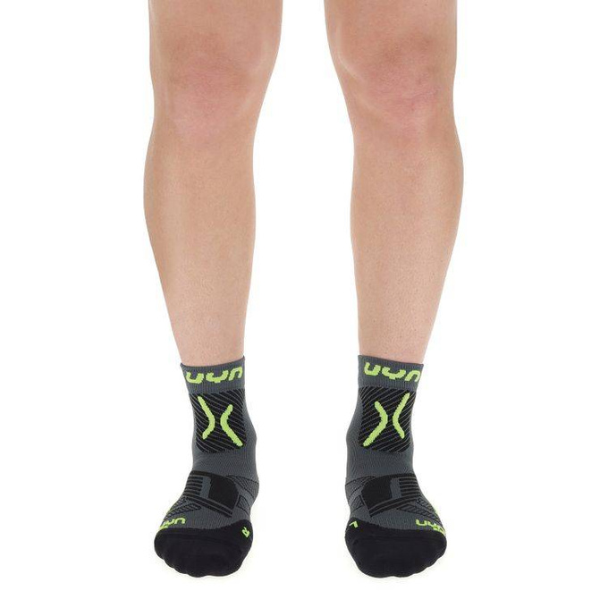 Cyklistické Ponožky UYN Man Cycling MTB Anthracite/Yellow Fluo