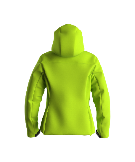 Lyžařská bunda ENERGIAPURA Jacket With Hood Flond Lady Unicolor Acid Green - 2023/24