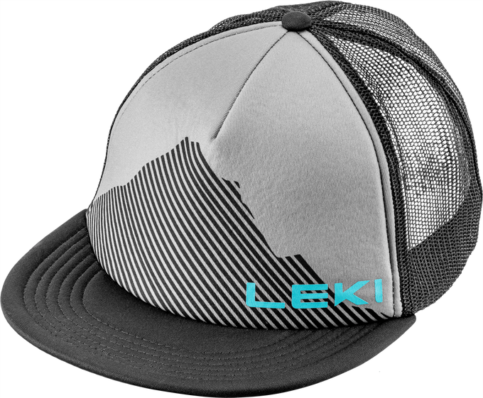 Víčko LEKI Logo Cap Black Sharkskin/Peacock Blue - 2023