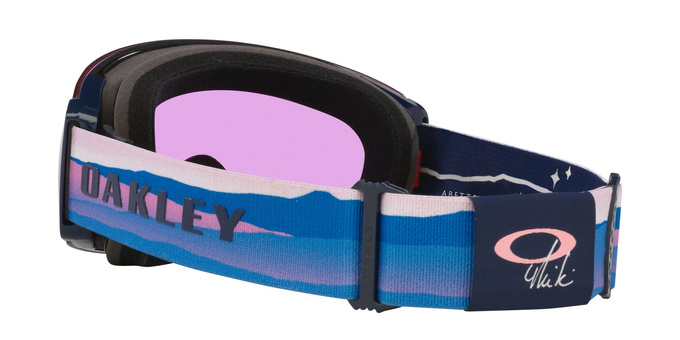 Lyžařské brýle Oakley Flight Deck Pro M Mikaela Shiffrin Sig/Prizm Snow Iced Iridium + Additional lens Prizm Snow Sapphire Iridium - 2025/26